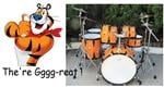 Tony The Tiger Lacquer Drum Kit